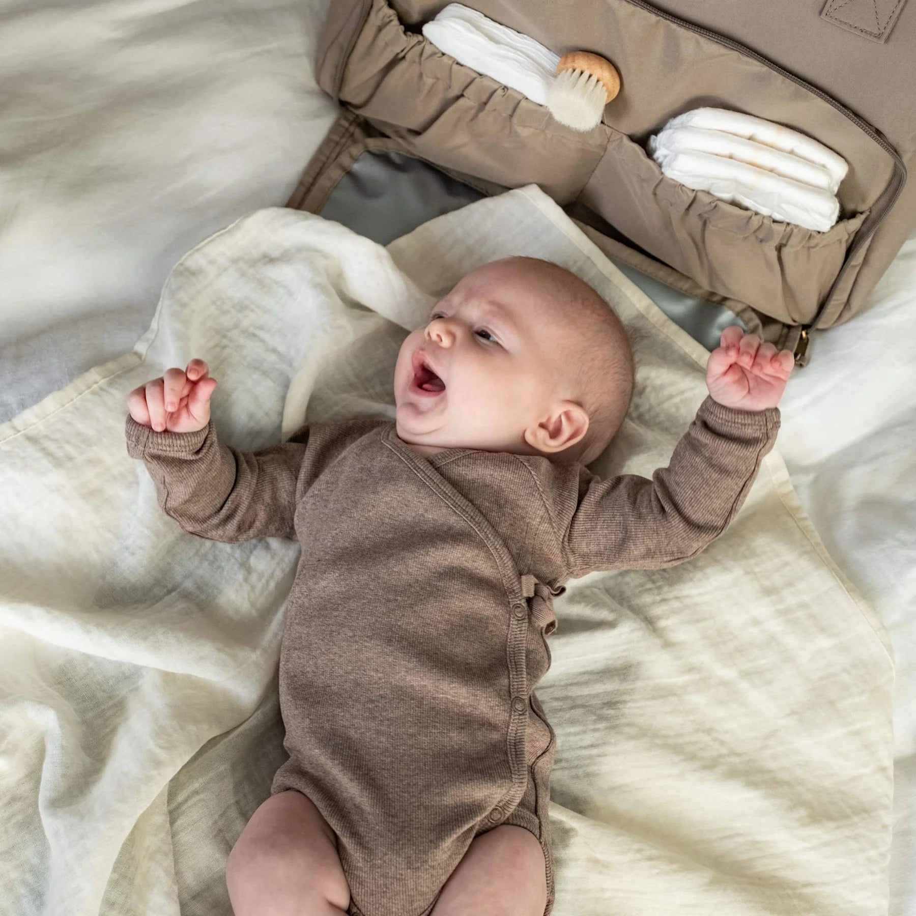 Becca wrap samfella - Brown Melange