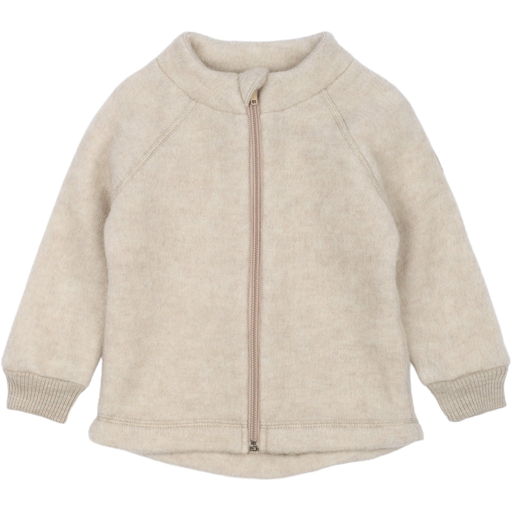 Þykk ungbarna ullarpeysa - Melange Offwhite