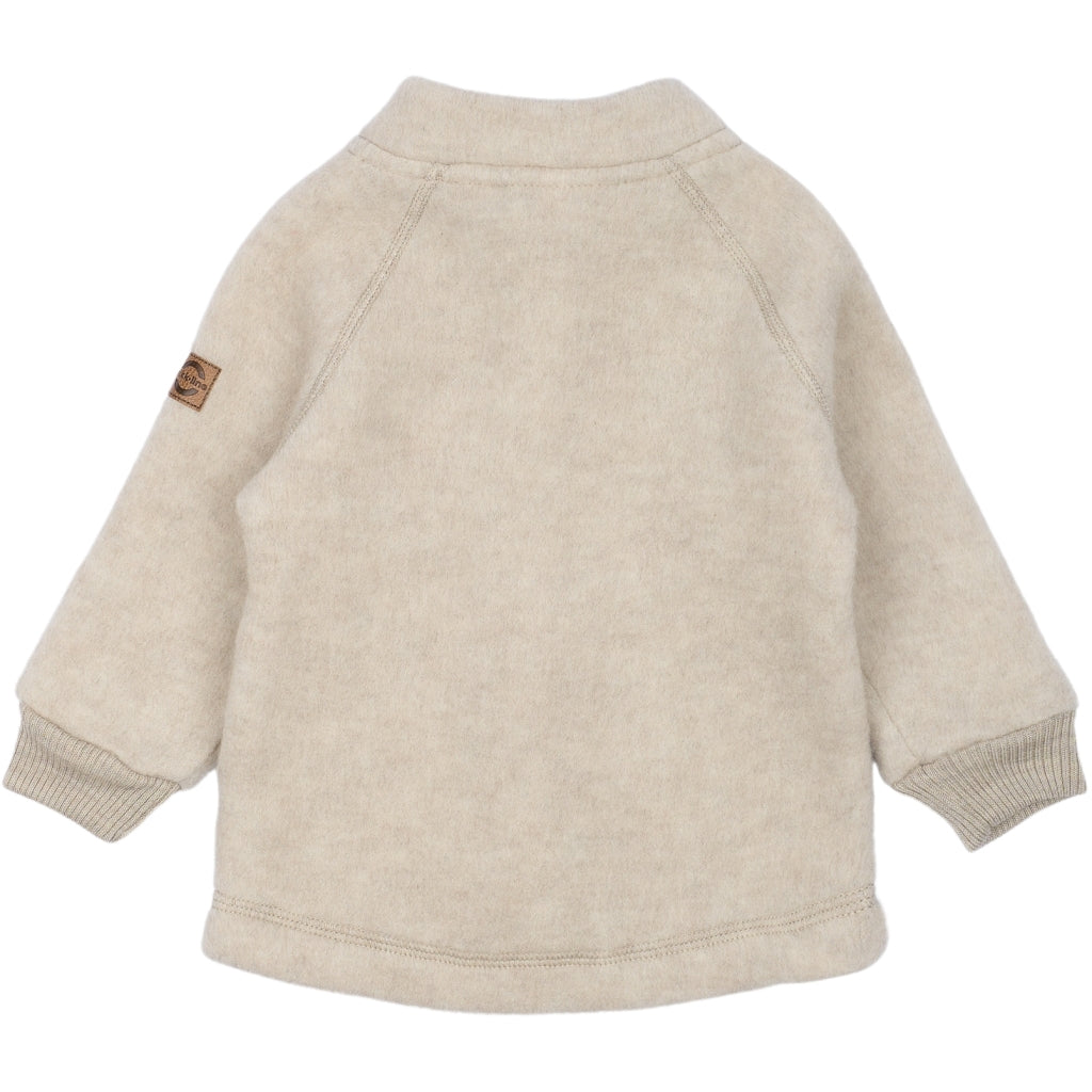 Þykk ungbarna ullarpeysa - Melange Offwhite