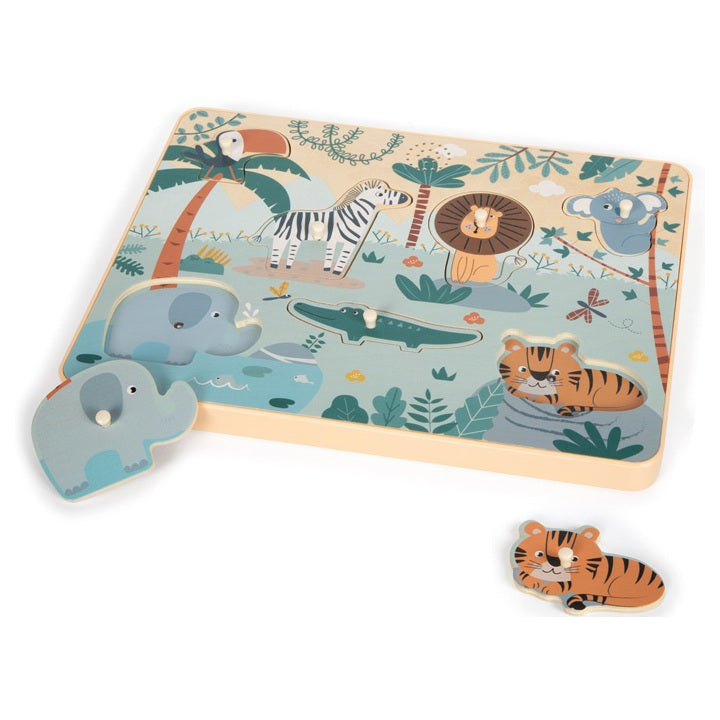 Safari púsl með hljóðum