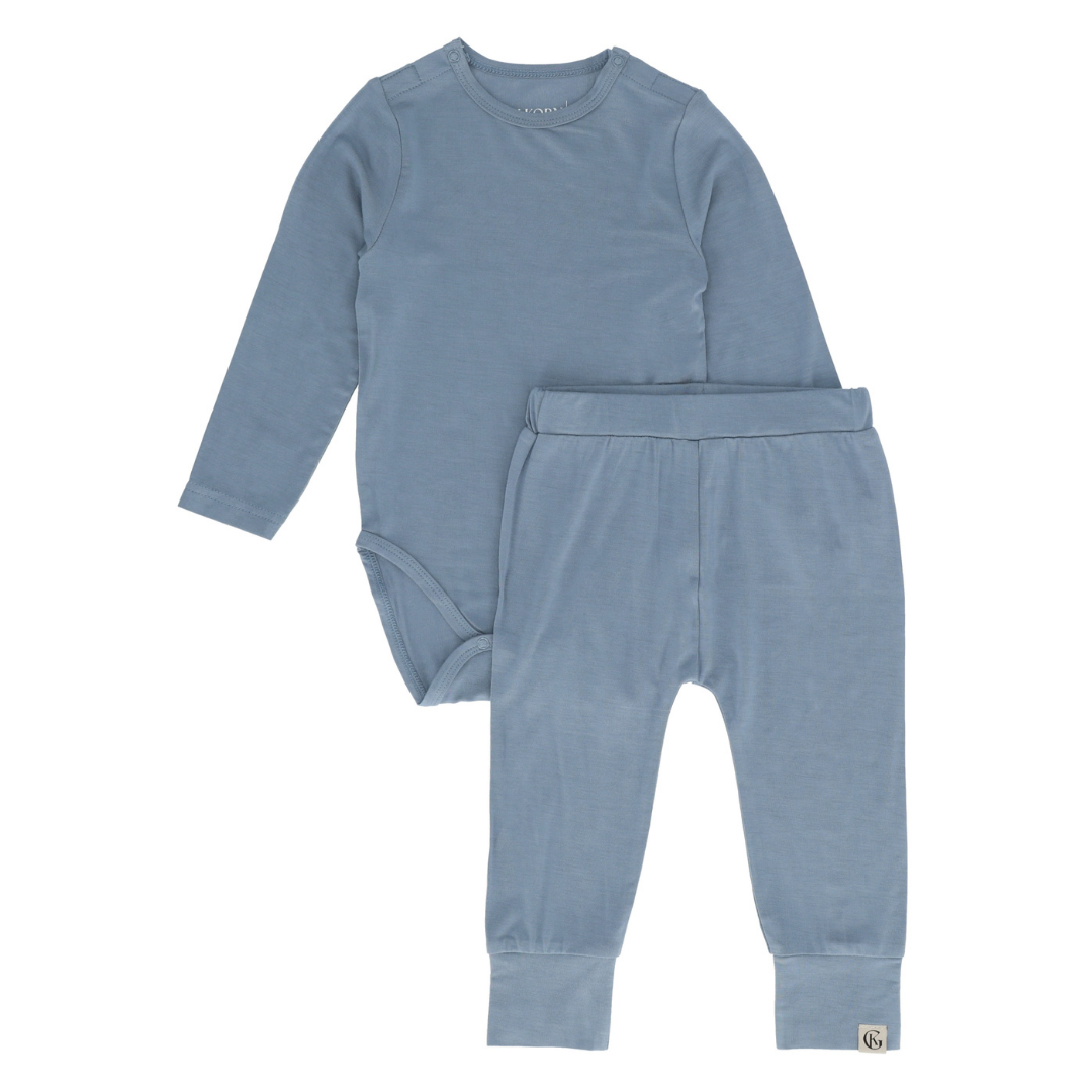 Bambus ungbarnasett - Dove Blue