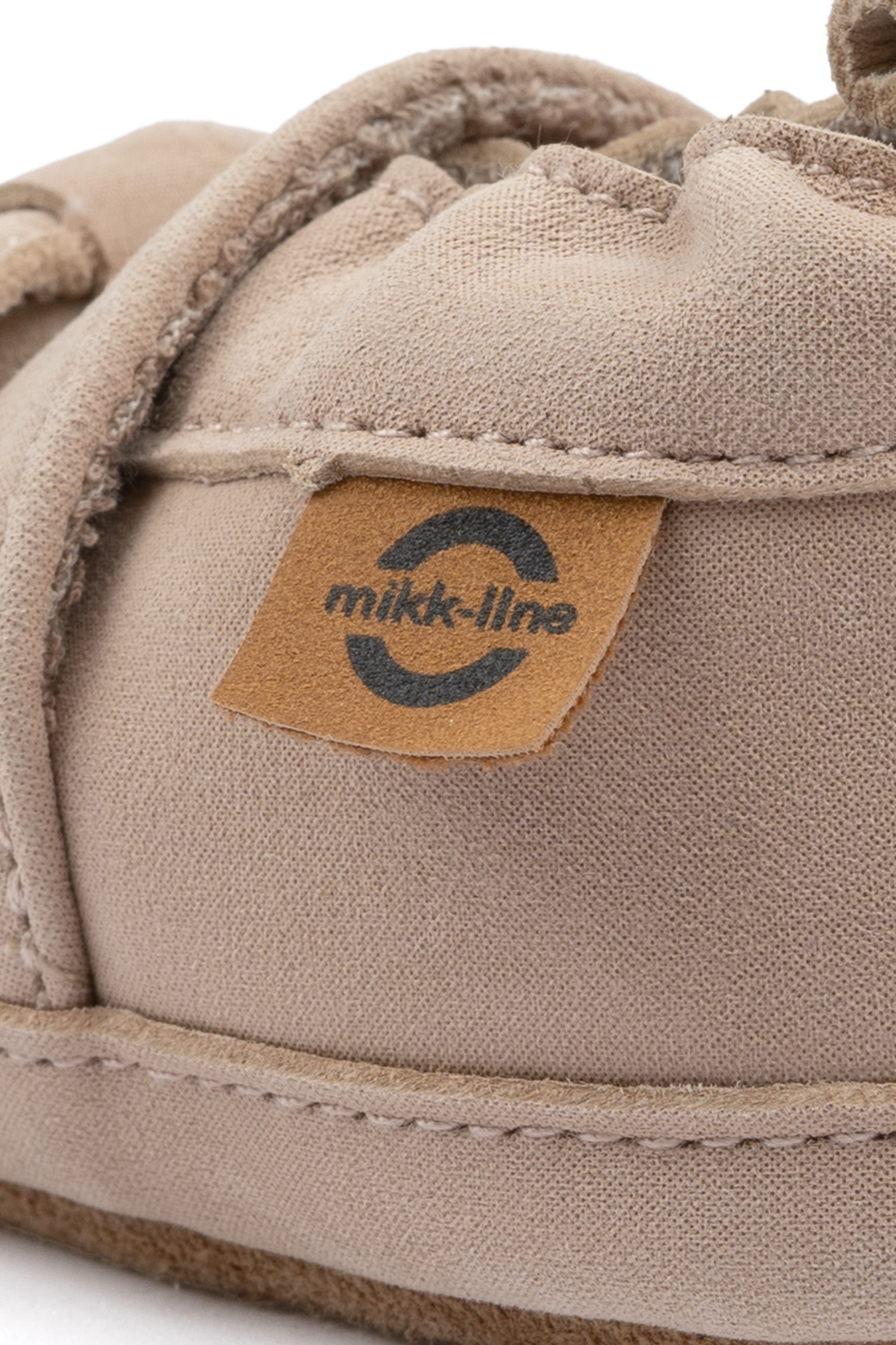 Mokkasínur með slaufu - Warm Taupe