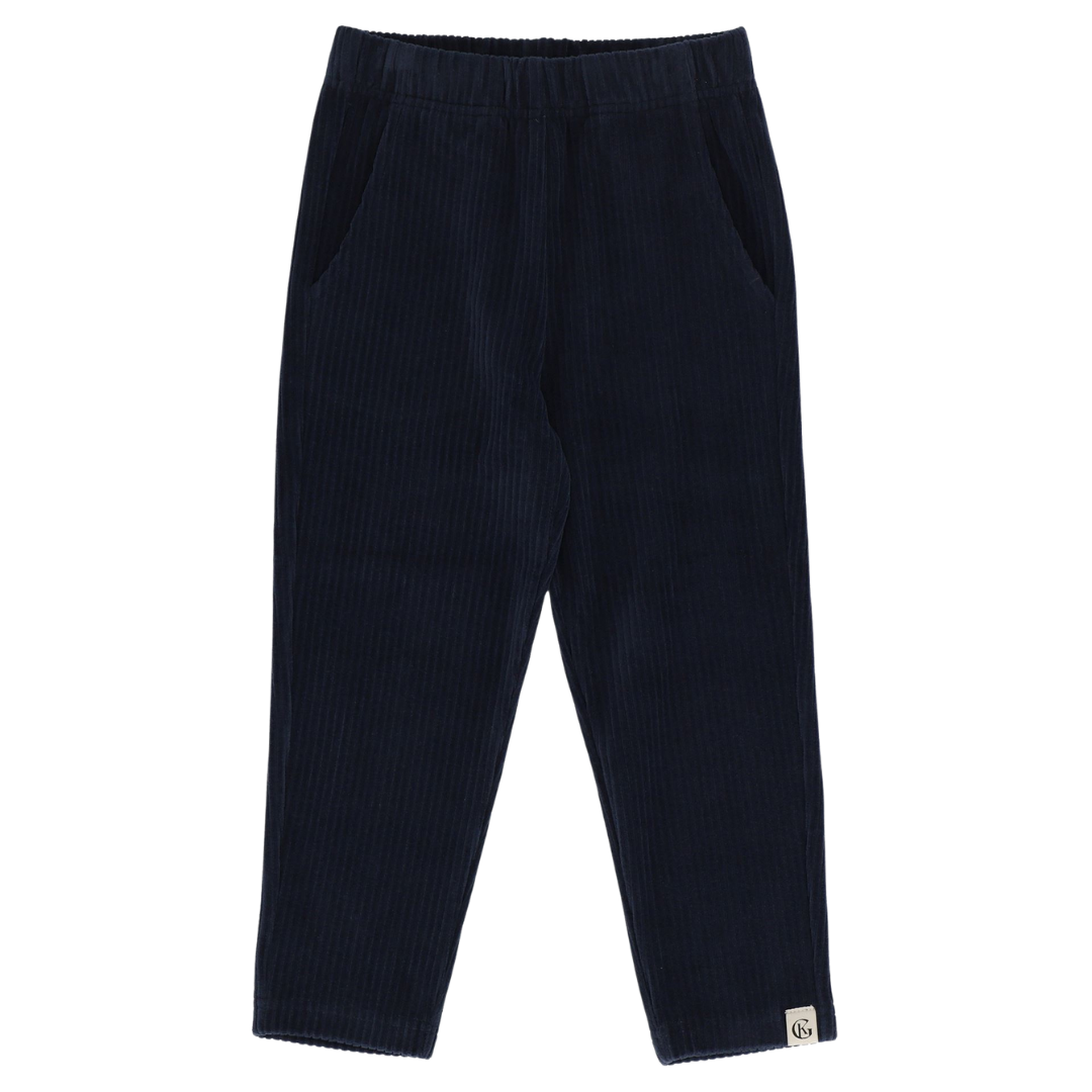 Rodo flauelsbuxur - Marine