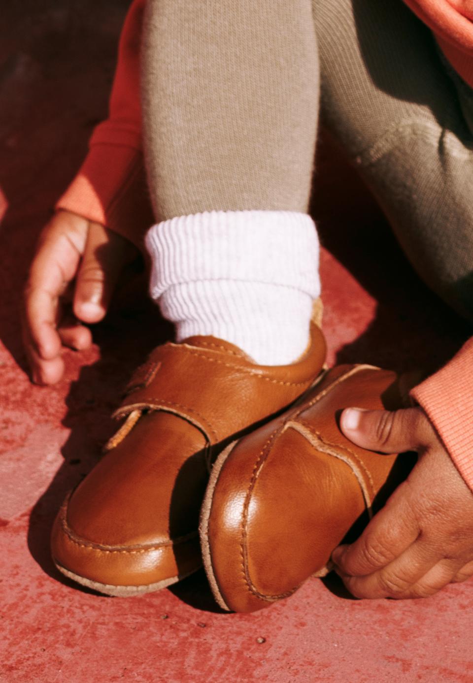 Sokkar með stoppi - White