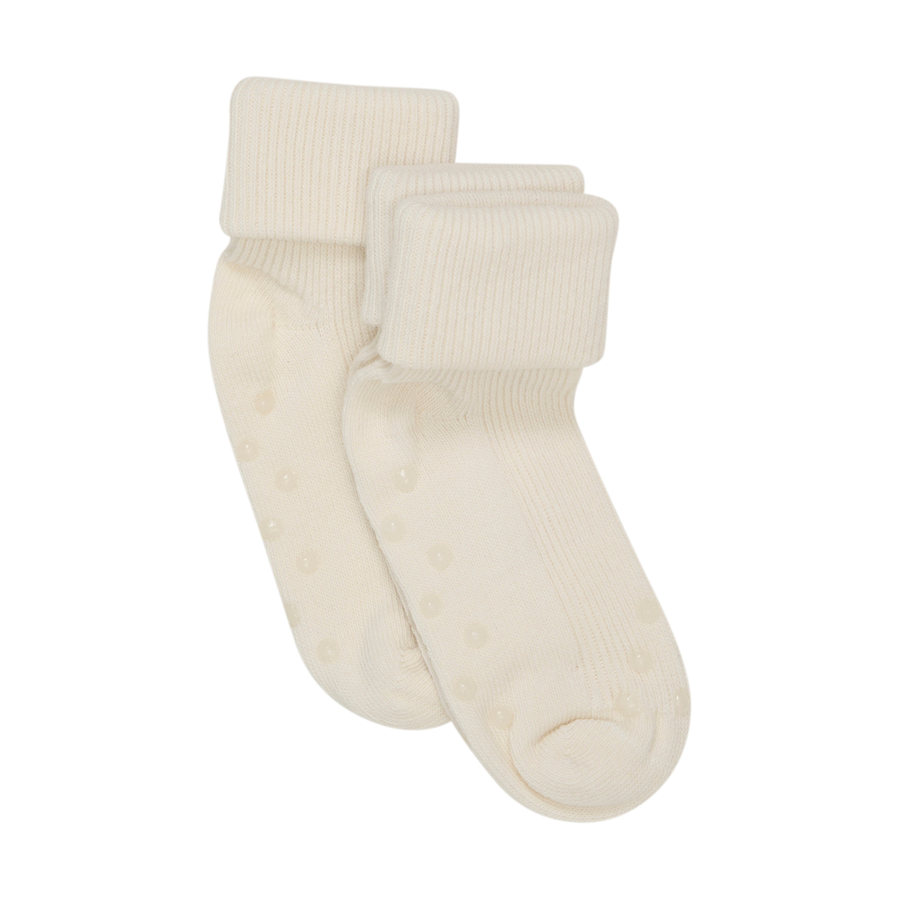 Sokkar með stoppi, 2 pör - Off White