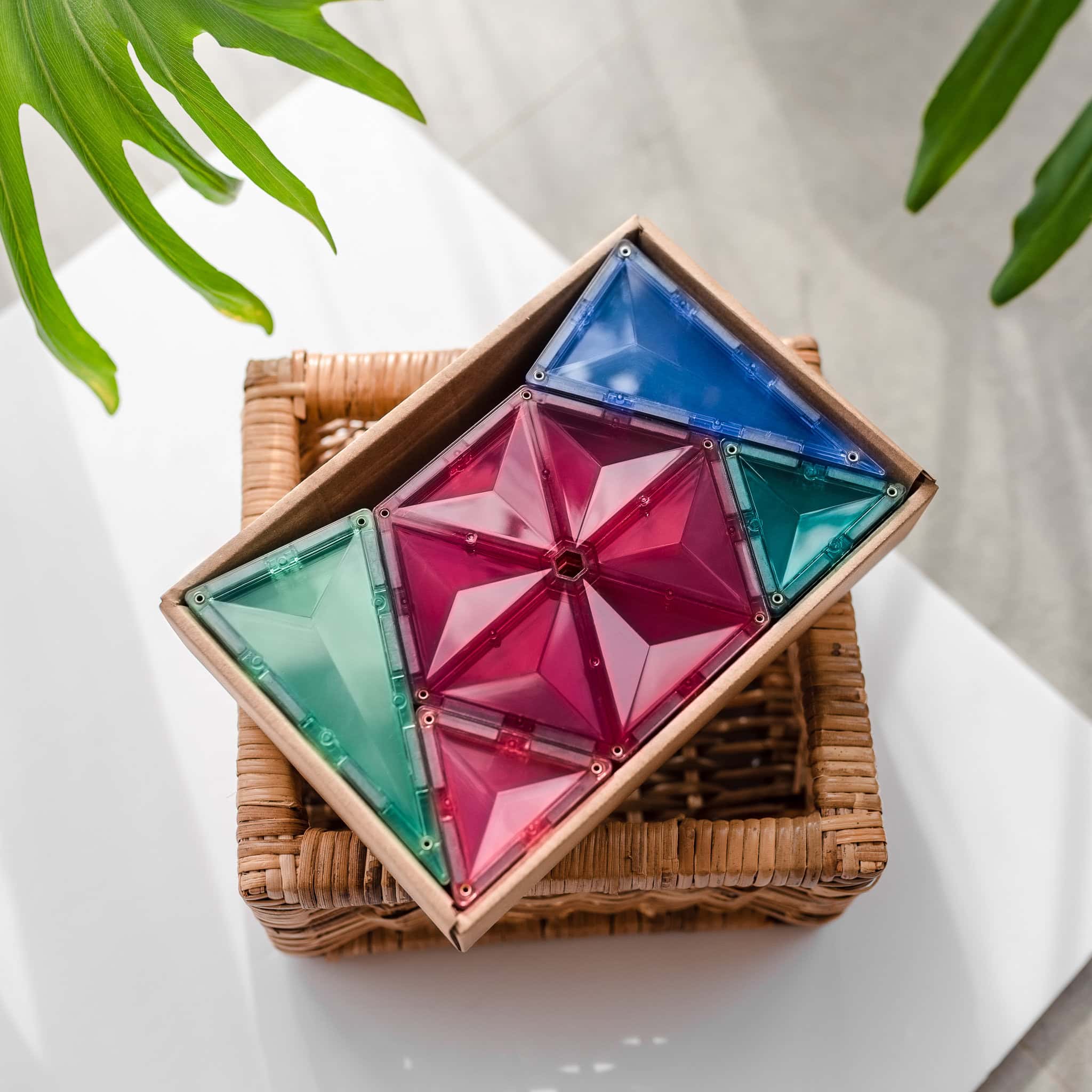 Pastel segulkubbar - Geometry pakki, 40 stk