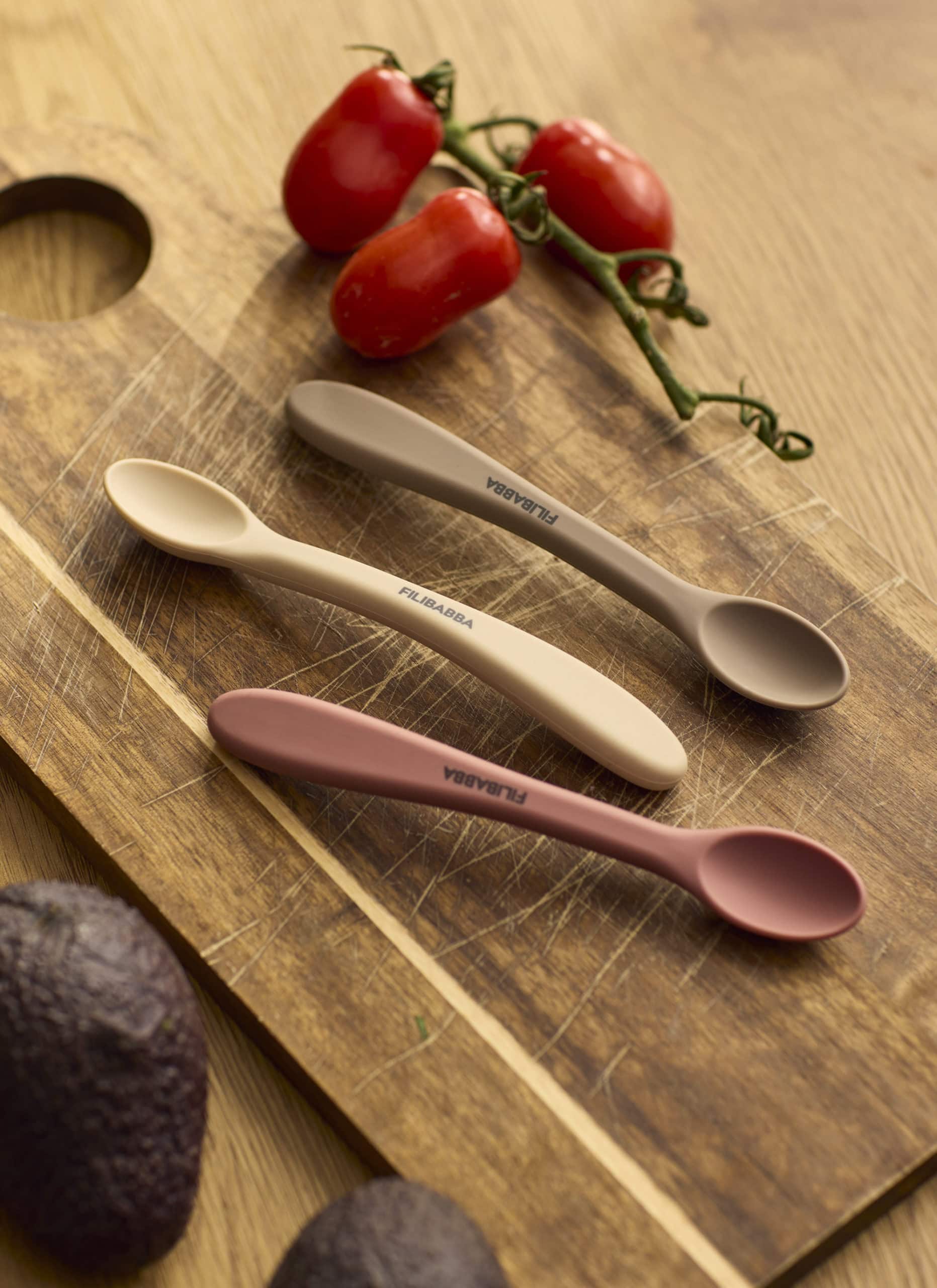 Ungbarnaskeiðar, 3 í pakka - Rose Mix