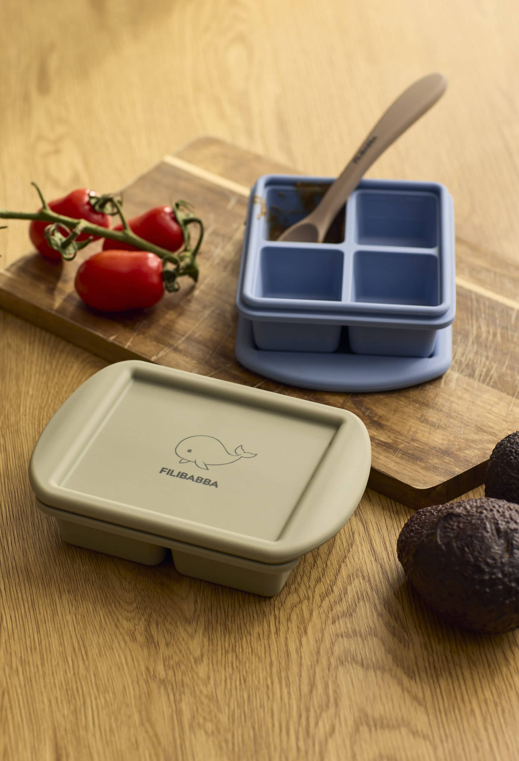 Frystibakki fyrir ungbarnamat, 2 stk - Ocean Mix