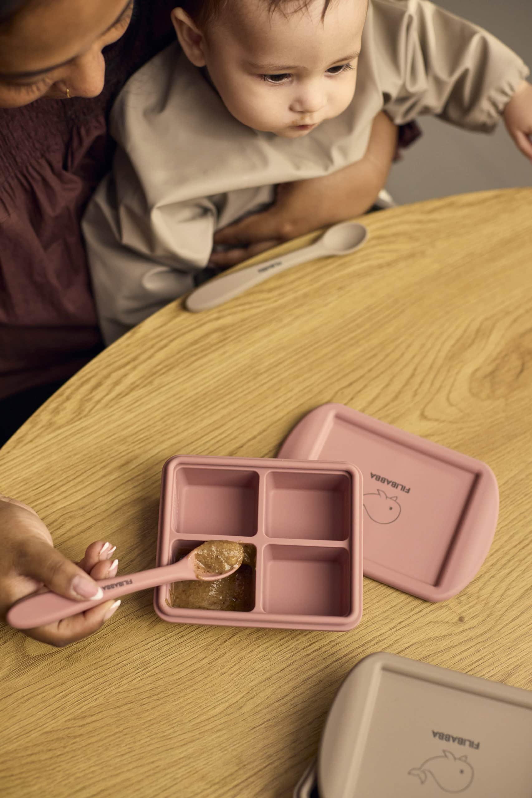 Frystibakki fyrir ungbarnamat, 2 stk - Rose Mix