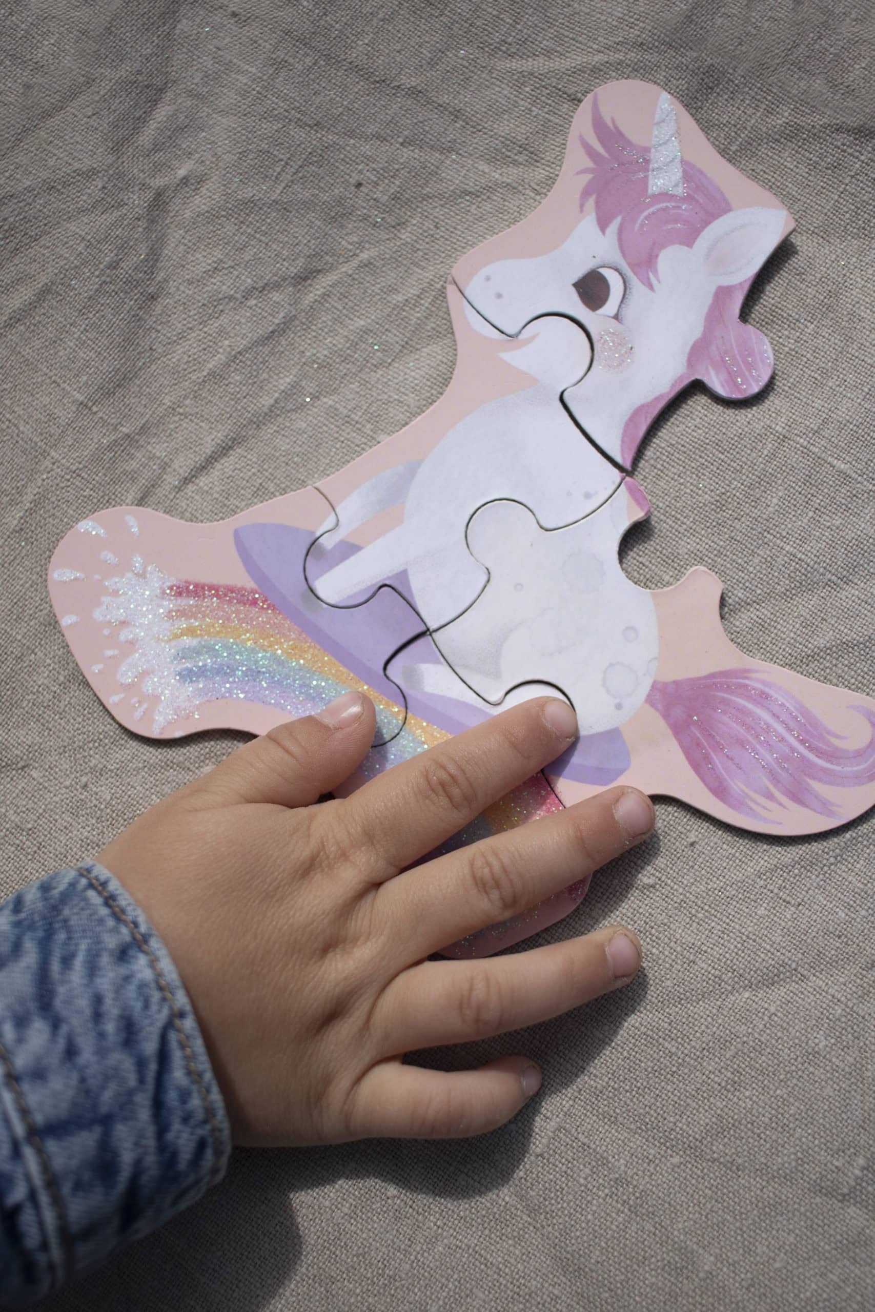 Sett með 7 púslum - Unicorn