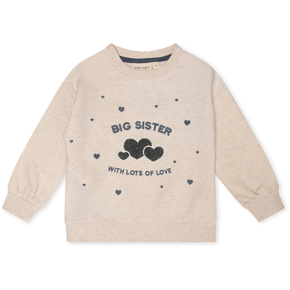 Big Sister peysa - Light Creme Melange