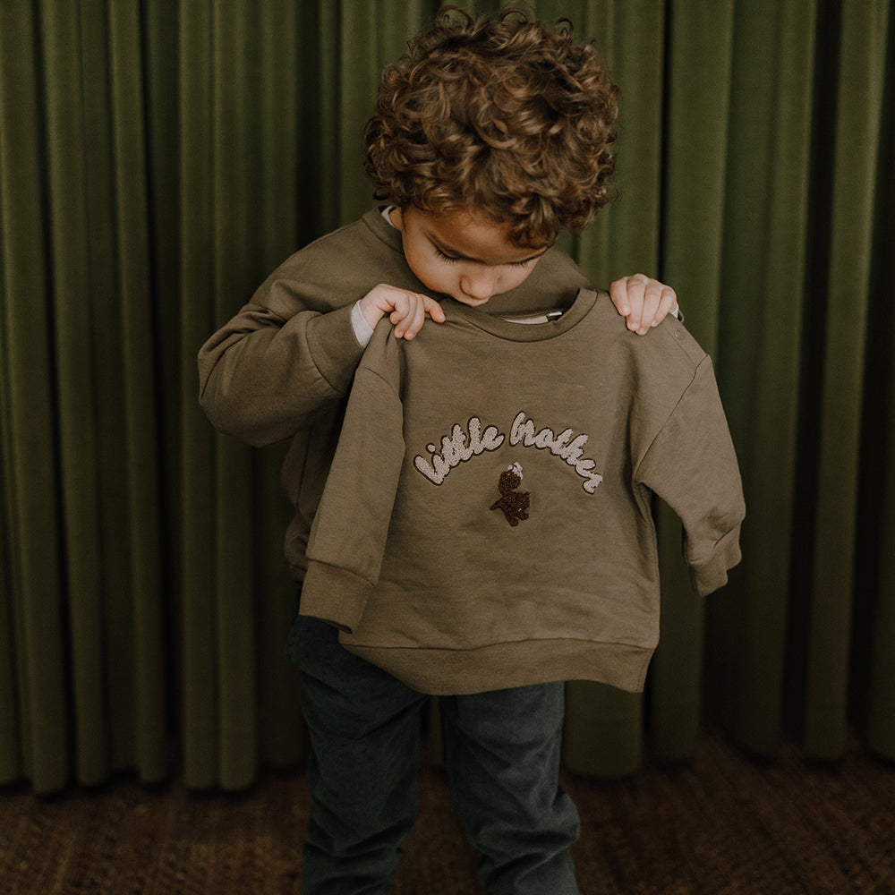 Little Brother peysa - Dusky Green