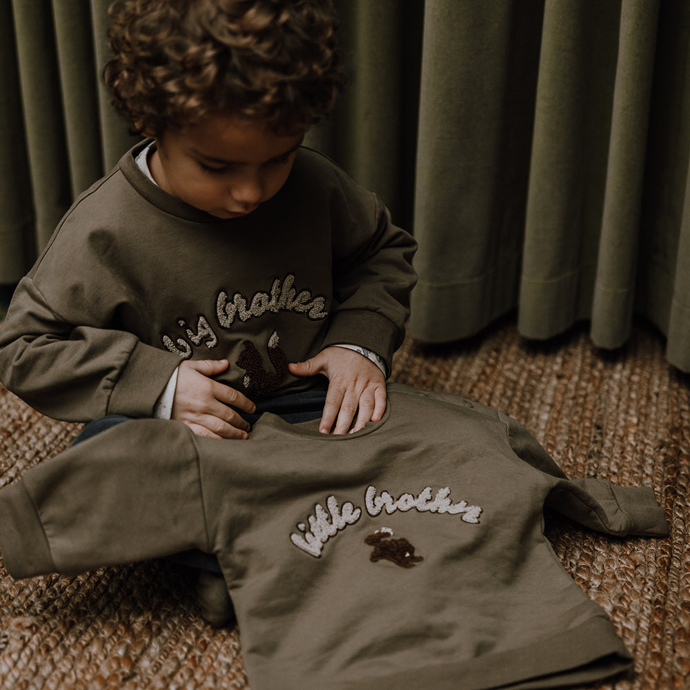 Little Brother peysa - Dusky Green
