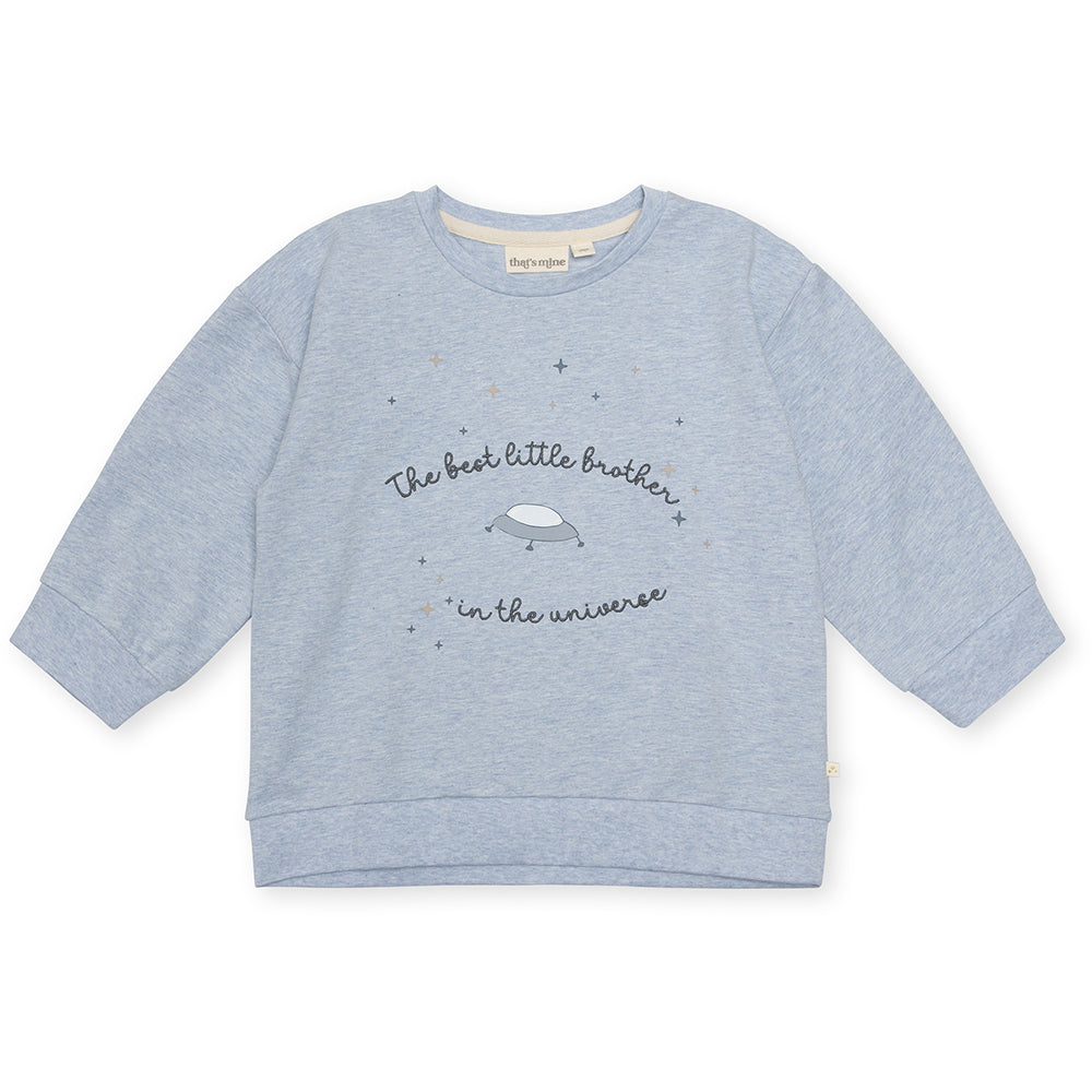 Little Brother peysa - Light Blue Melange