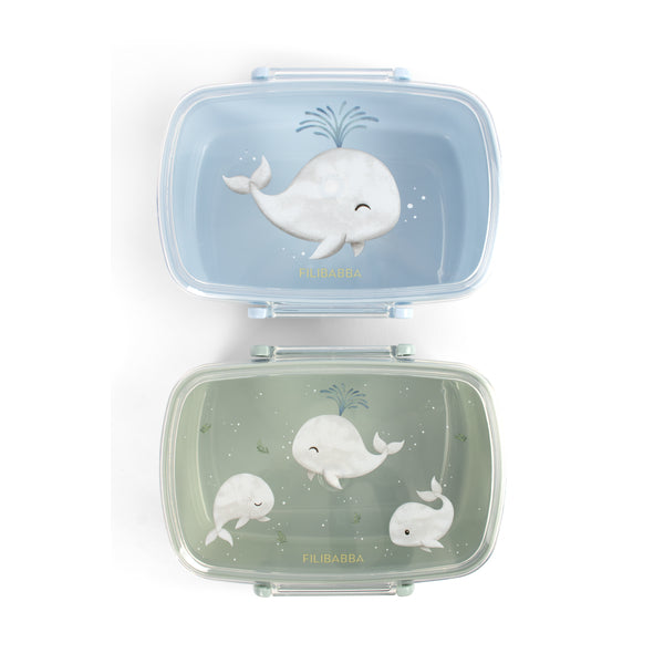 Nestisbox, 2 í pakka - Whale Tales