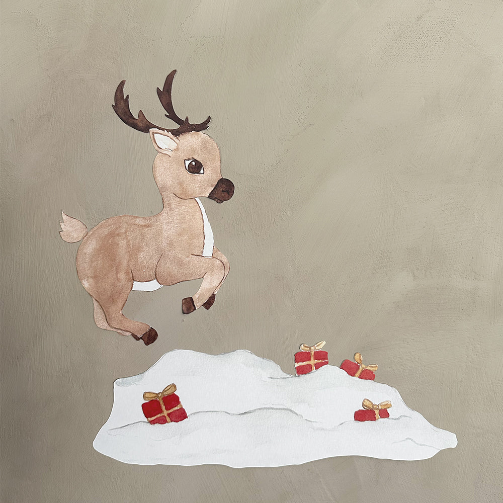 Vegglímmiðar - Rudolph and Gifts