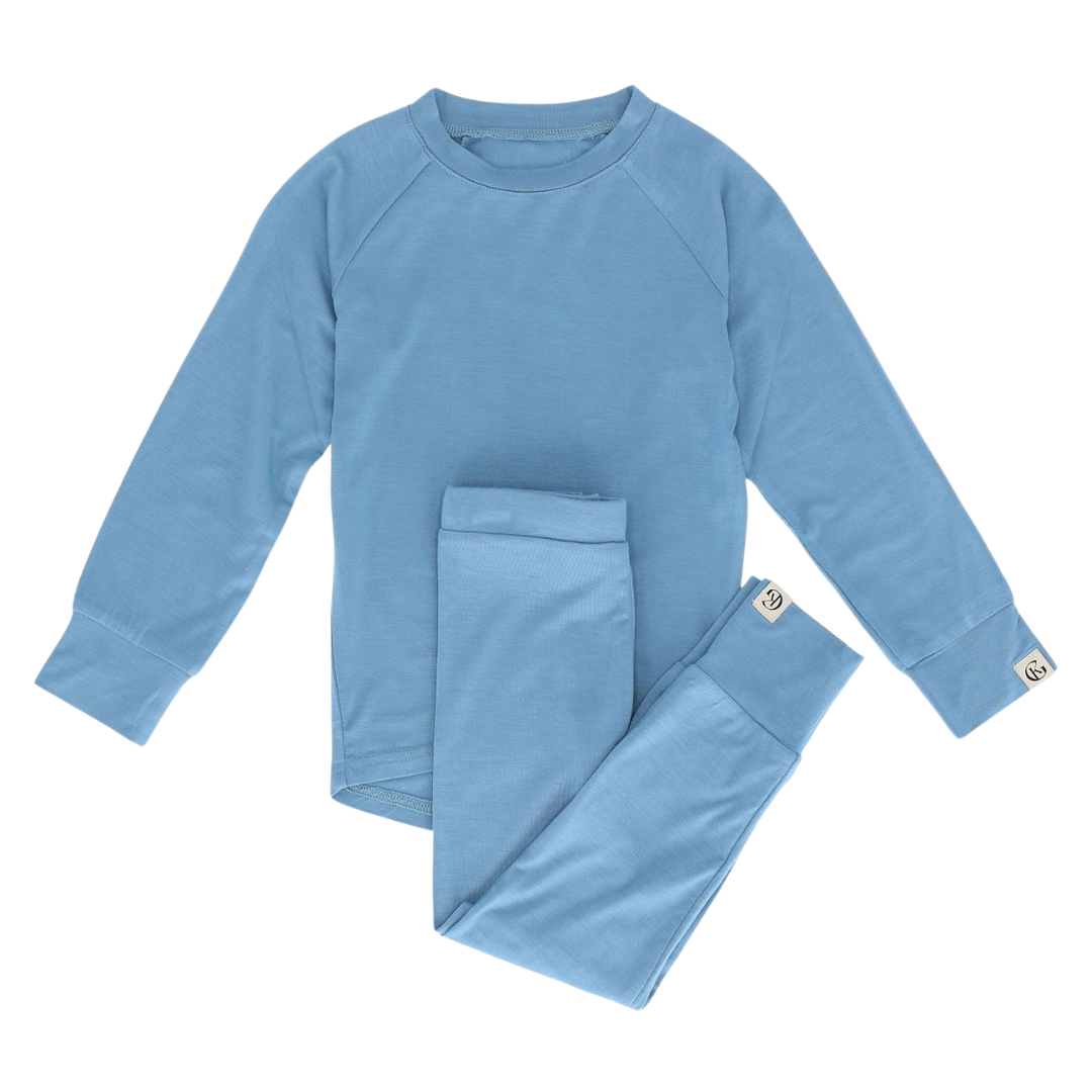 Bambus sett - Dusty Blue