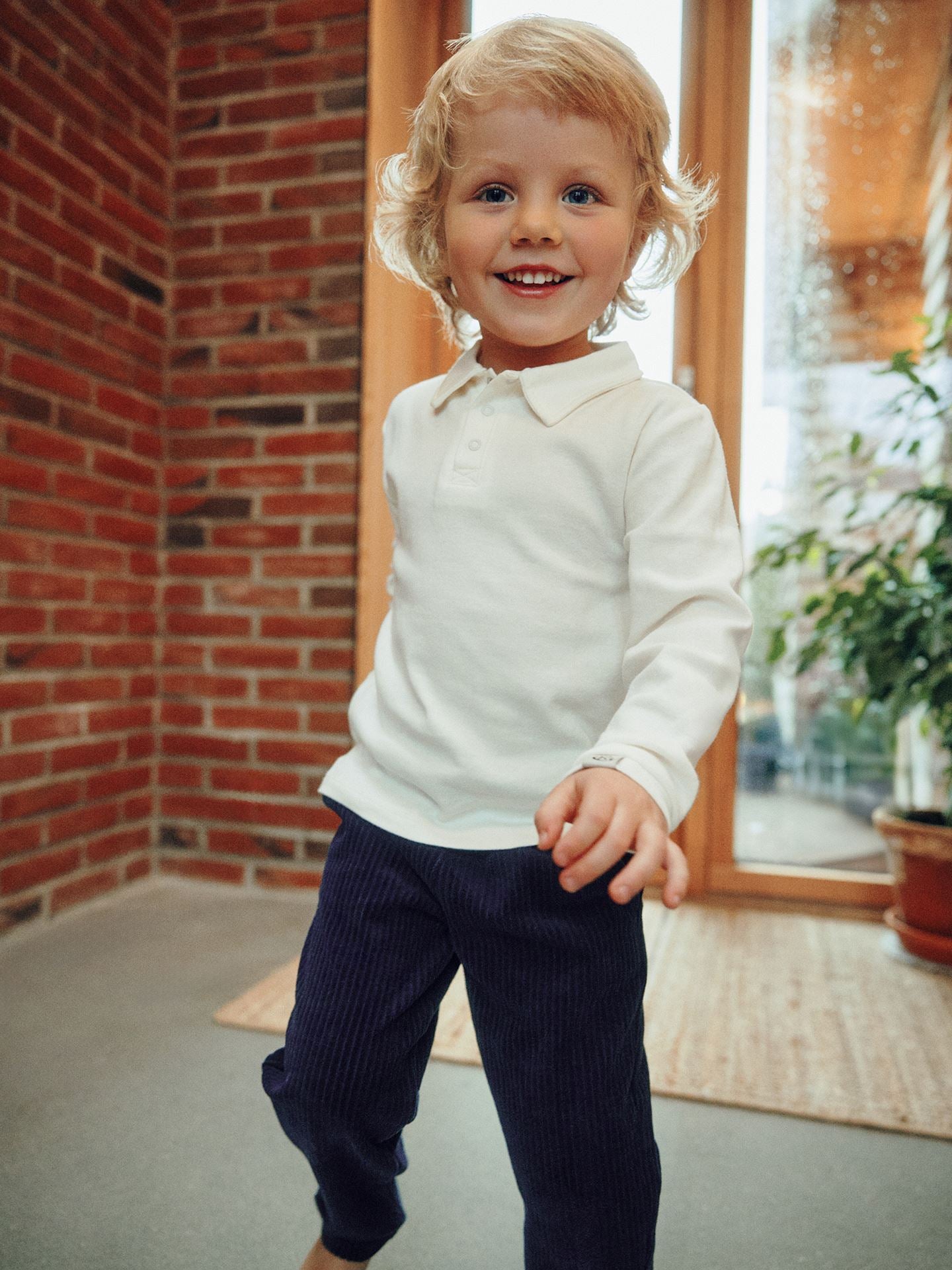 Rodo flauelsbuxur - Marine