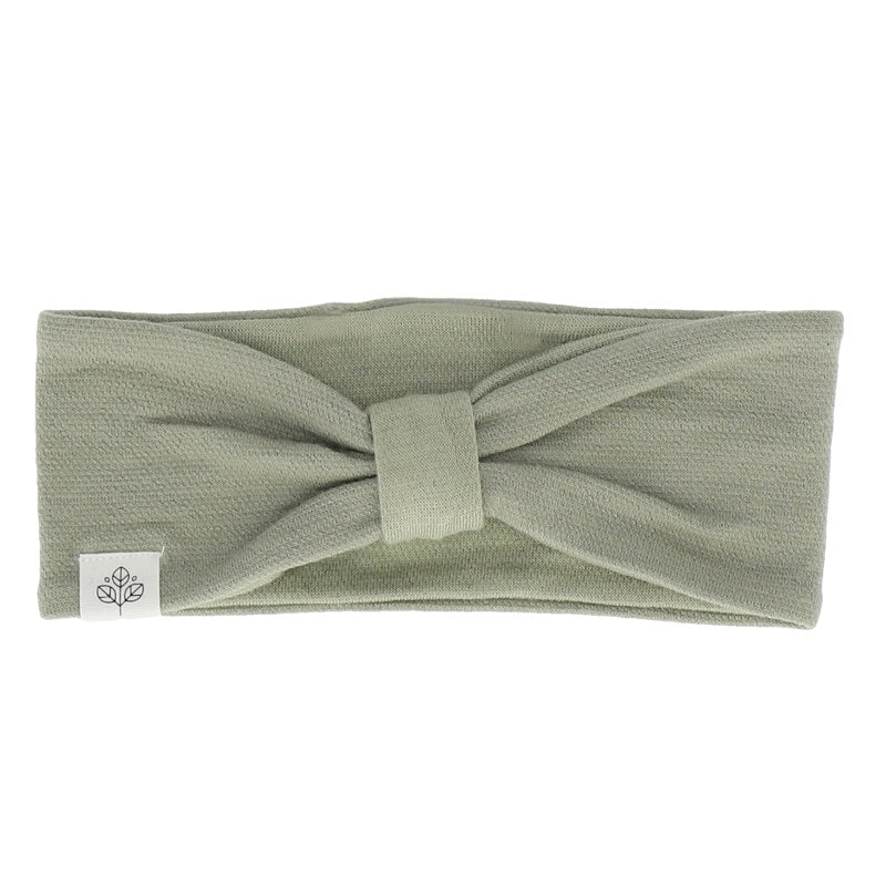 Gullull eyrnaband með slaufu - Light Green