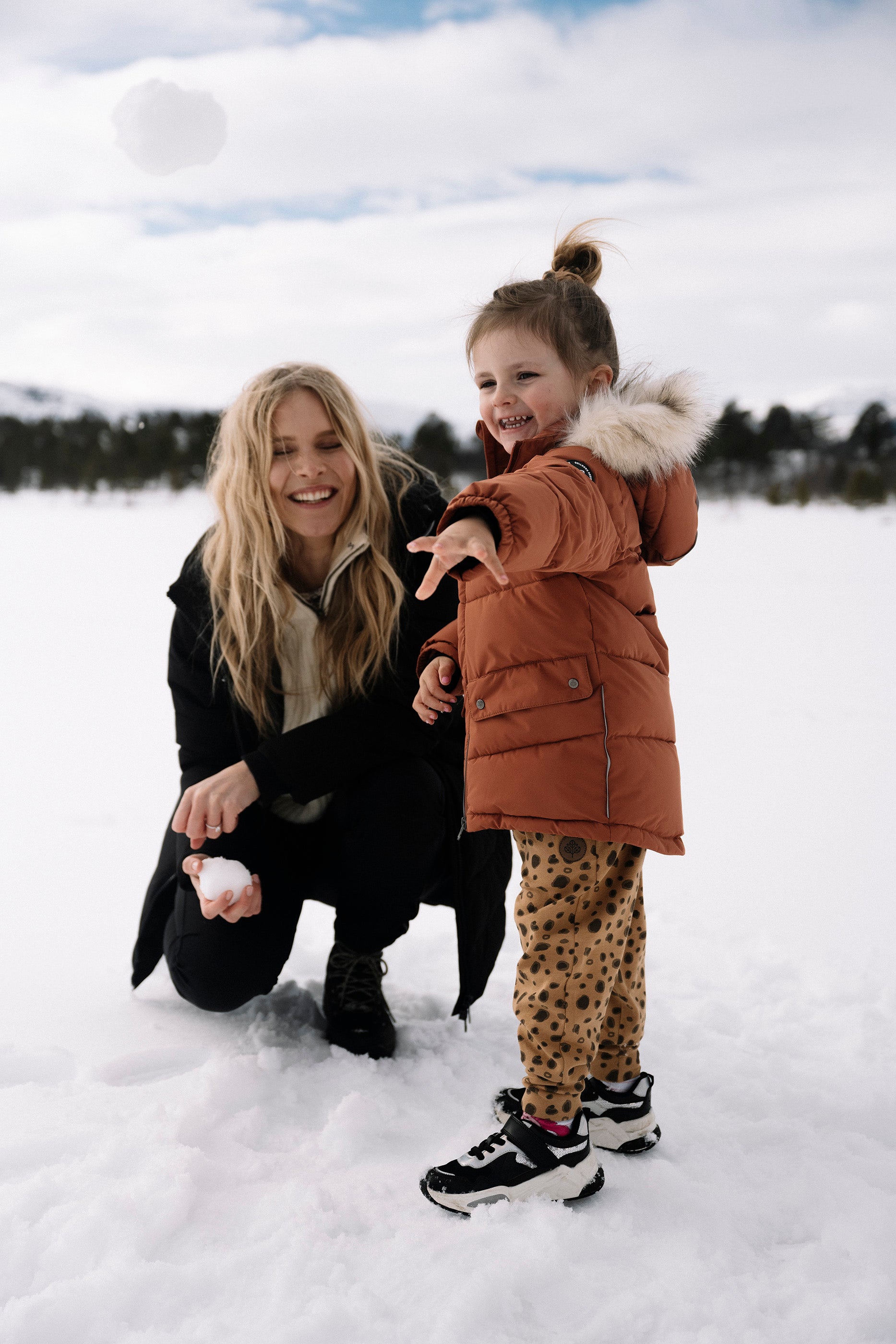 Villvette buxur - Sand Leopard