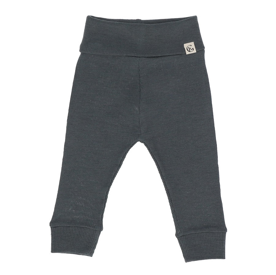 Billie ungbarna ullarbuxur - Dark Denim