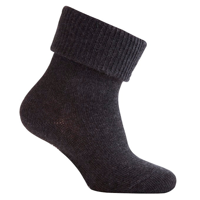 Sokkar með stoppi - Dark Grey Melange