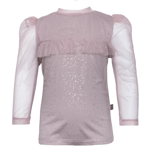 Zoe blússa með tjulli - Antique Purple