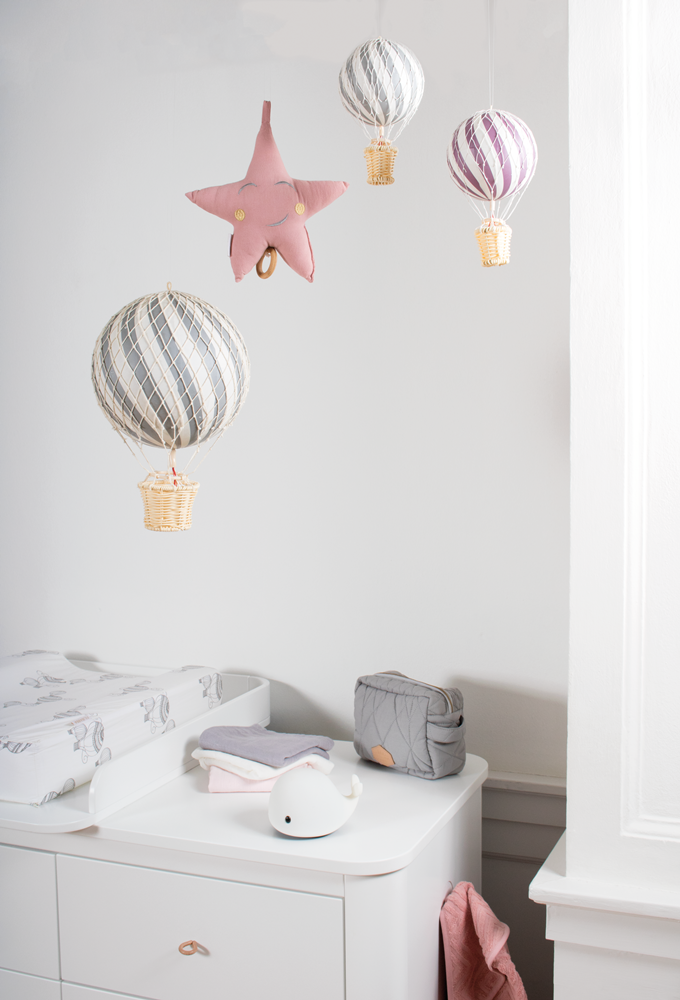 Loftbelgur, 20 cm - Grey