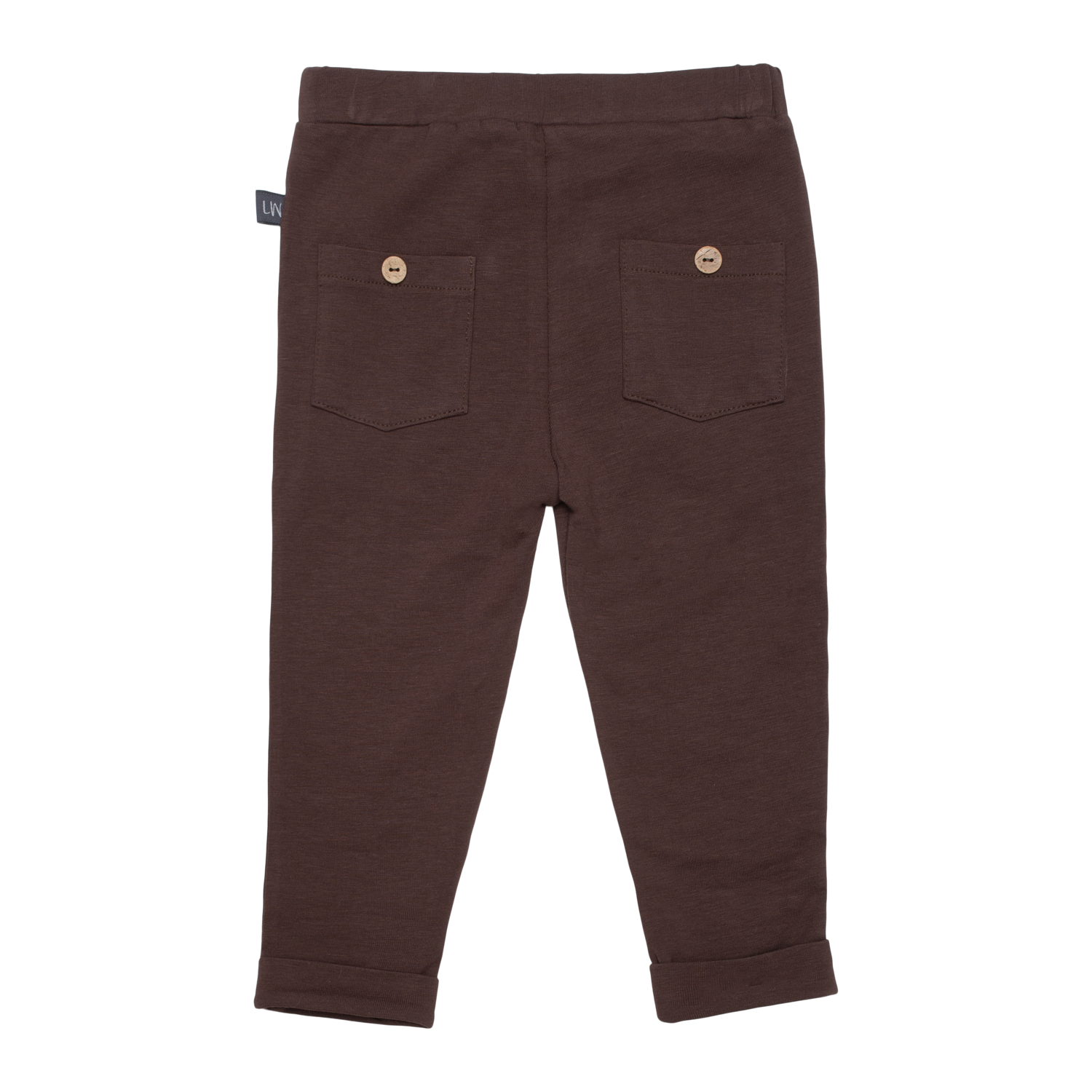 Malthe buxur með tölum - Dark Brown