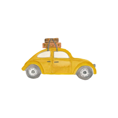 Vegglímmiðar - Retro car