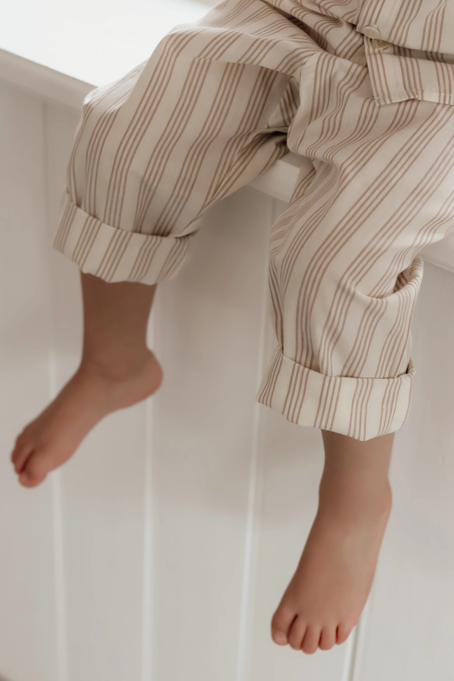 Frida Oversize buxur - Light Taupe