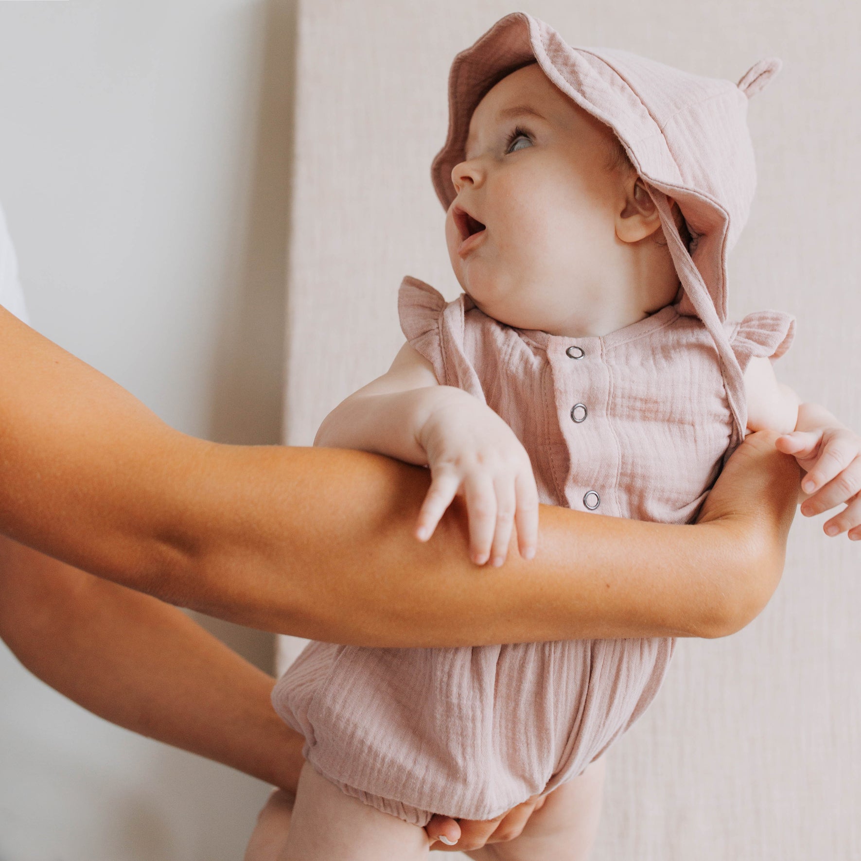 Hlýralaus samfestingur - Pink Sand