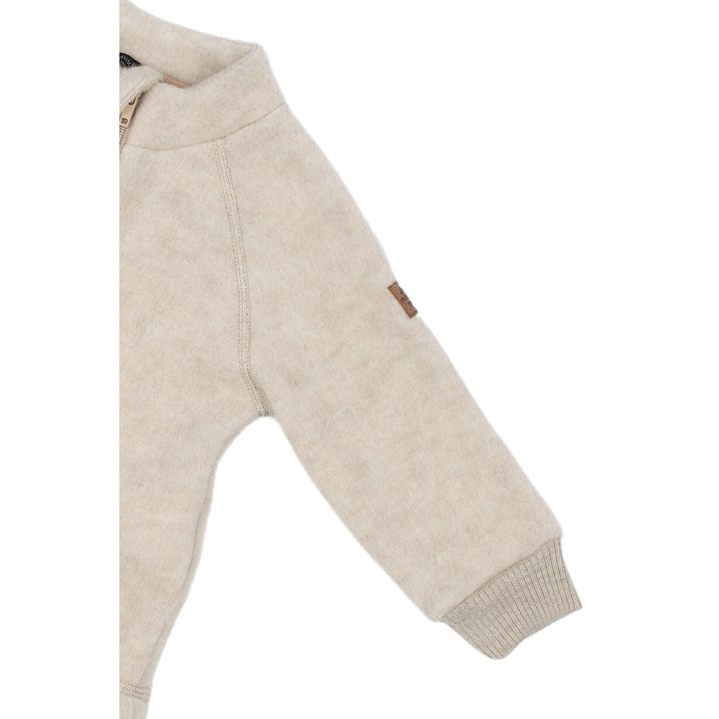 Þykk ungbarna ullarpeysa - Melange Offwhite