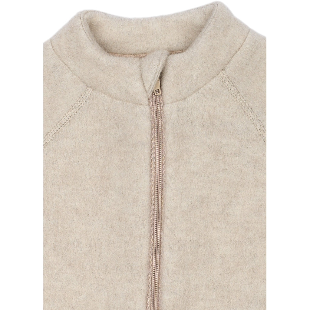 Þykk ungbarna ullarpeysa - Melange Offwhite