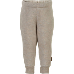 Þykkar ungbarna ullarbuxur - Melange Offwhite