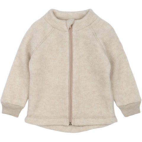 Þykk ungbarna ullarpeysa - Melange Offwhite