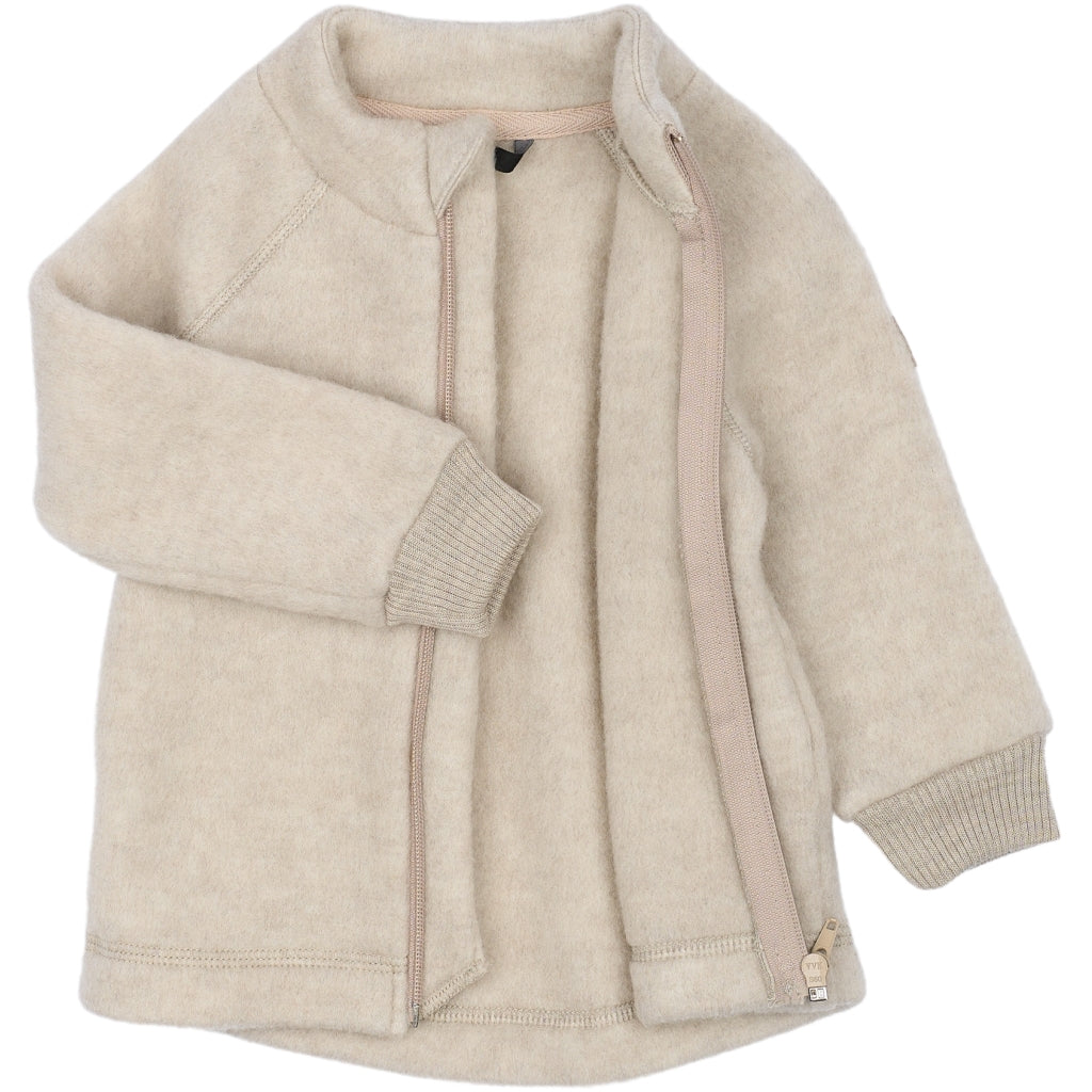 Þykk ungbarna ullarpeysa - Melange Offwhite