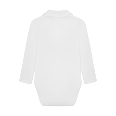 Skyrtusamfella með slaufu - Bright White