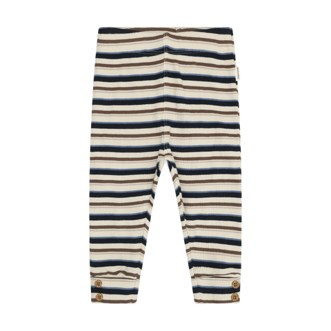 Röndóttar leggings - Dark Sapphire