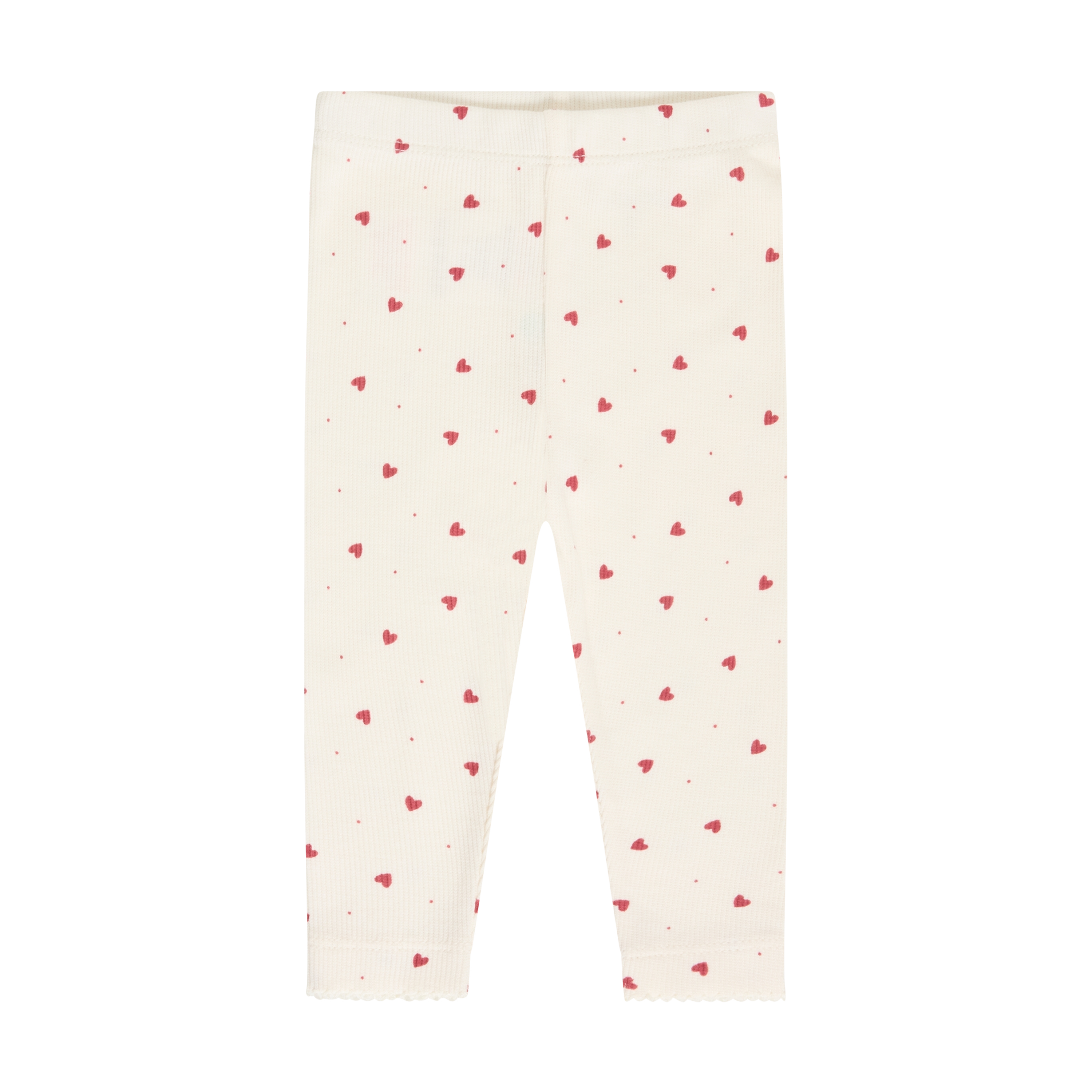 Leggings með hjartamynstri - Eggnog
