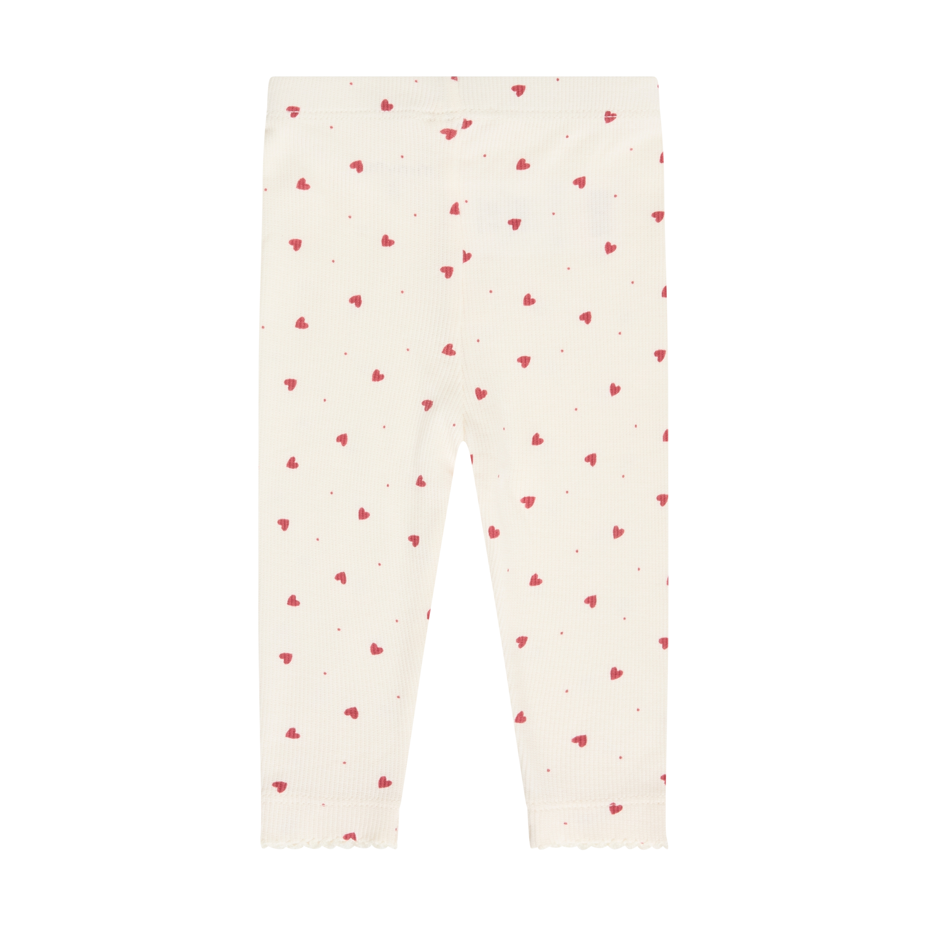 Leggings með hjartamynstri - Eggnog