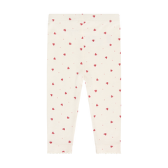 Leggings með hjartamynstri - Eggnog