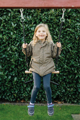 Trapeze róla með fimleikahringjum