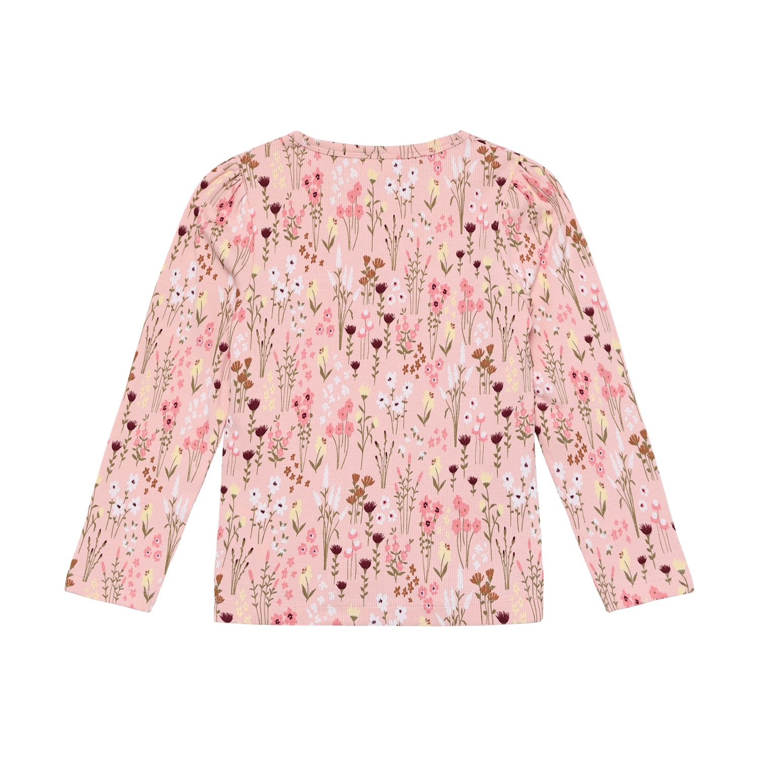 Langermabolur með blómamynstri - Silver Pink