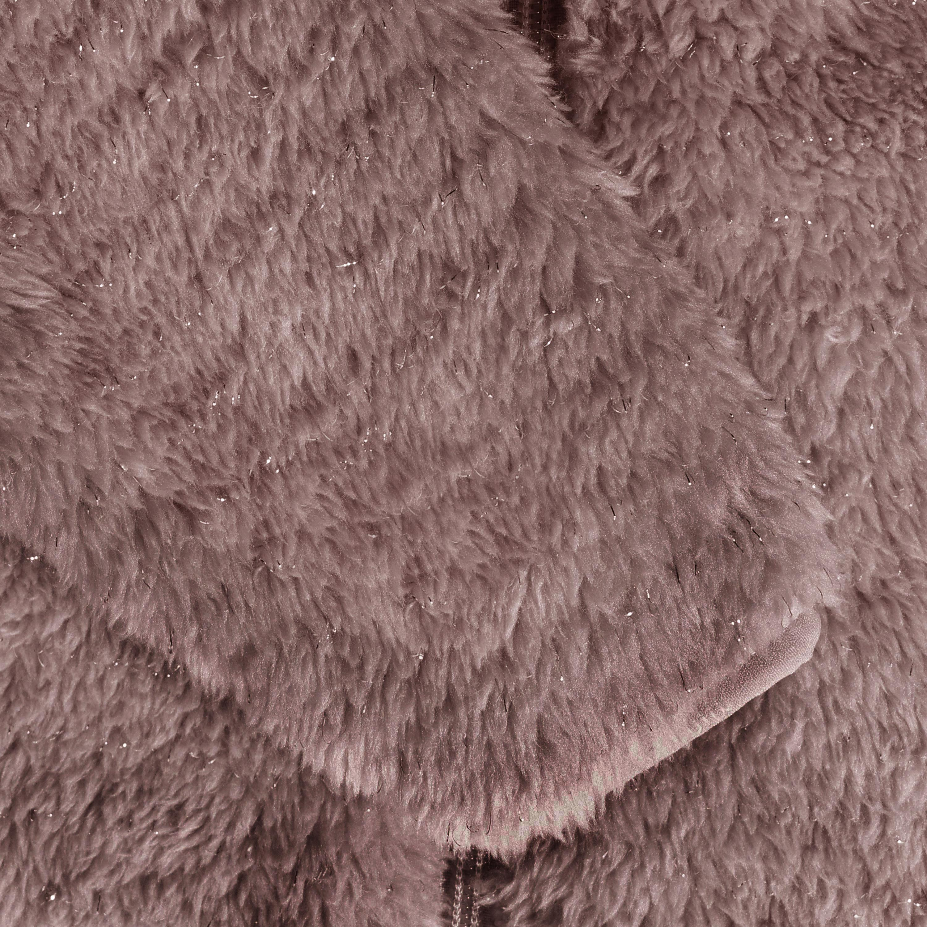 Glitter flíspeysa - Fawn