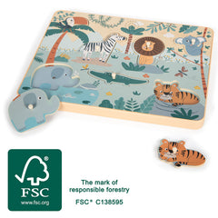 Safari púsl með hljóðum