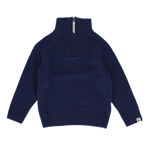 Þykk ullarpeysa - Dark Blue