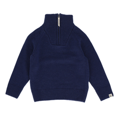Þykk ullarpeysa - Dark Blue