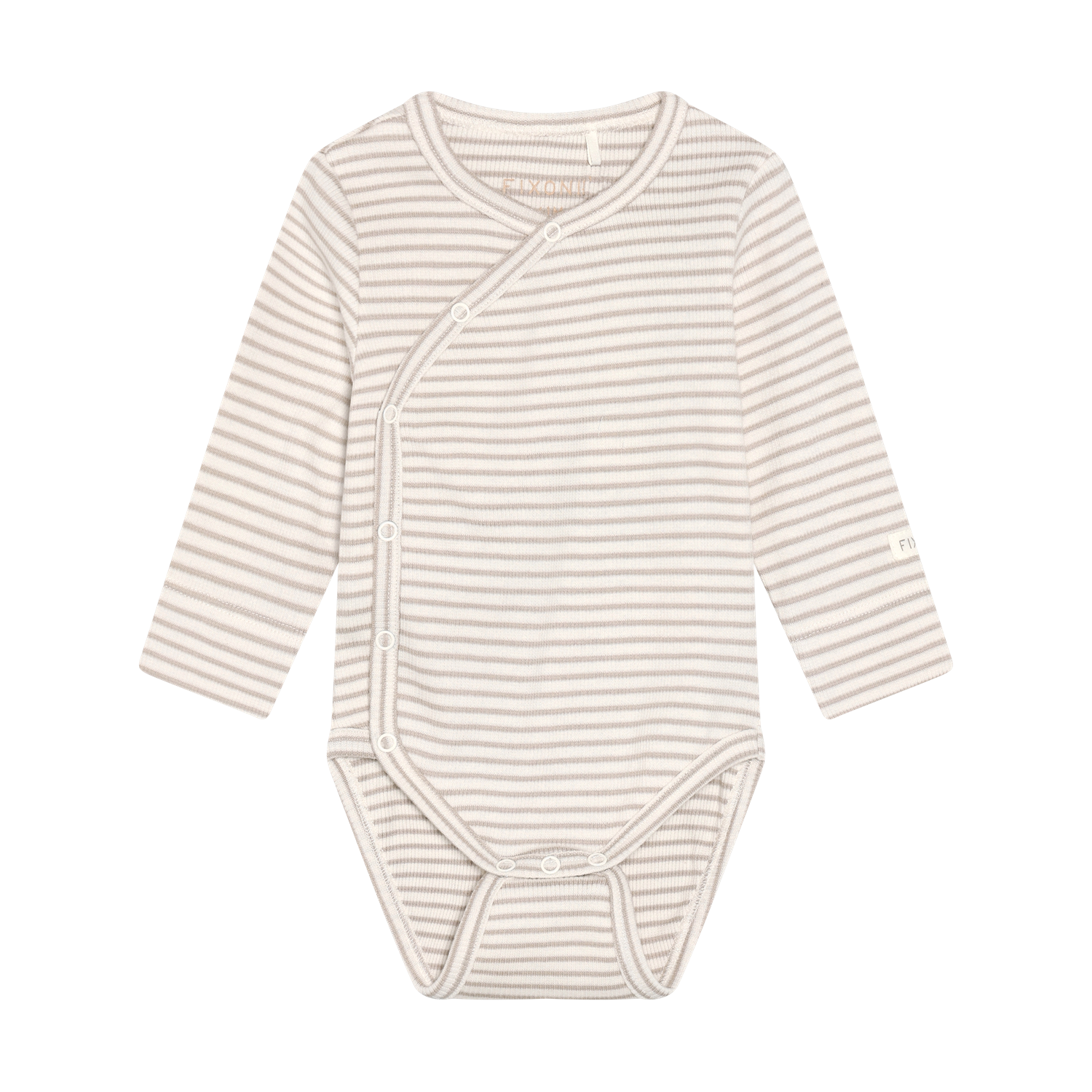 Röndótt wrap samfella - Pure Cashmere