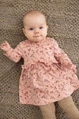 Samfellukjóll með blómamynstri - Misty Rose